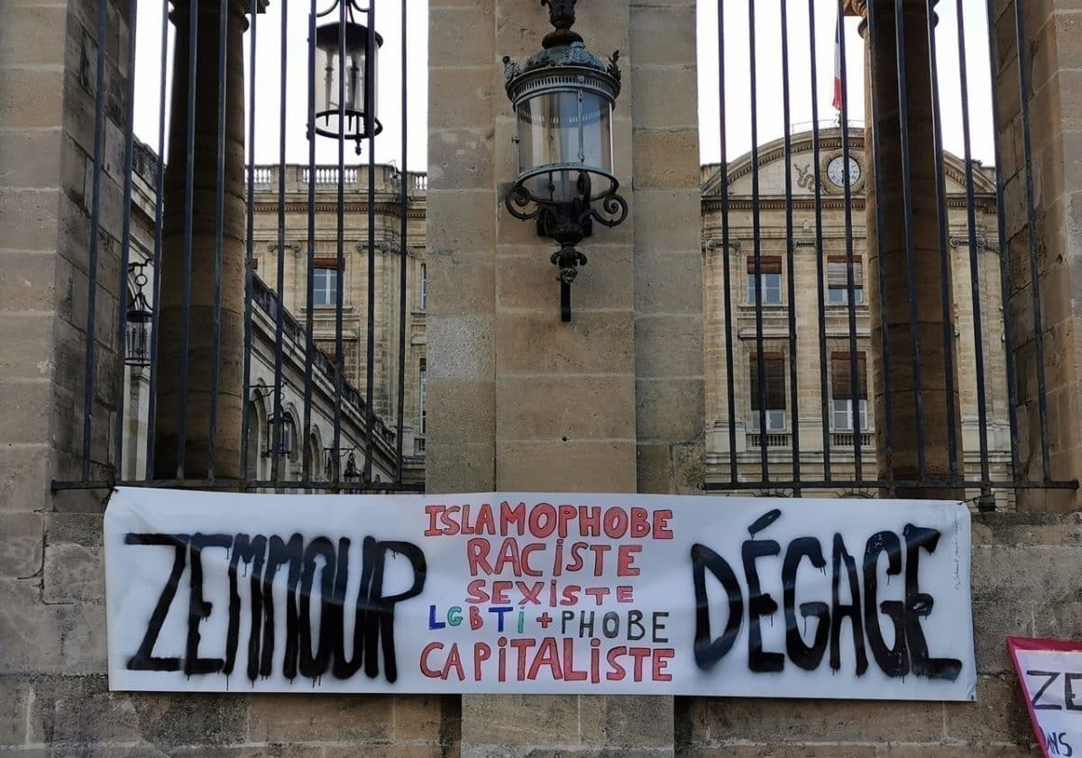 Eric Zemmour n’est toujours pas le bienvenu à Bordeaux, des manifestants s’opposent à sa venue ! 