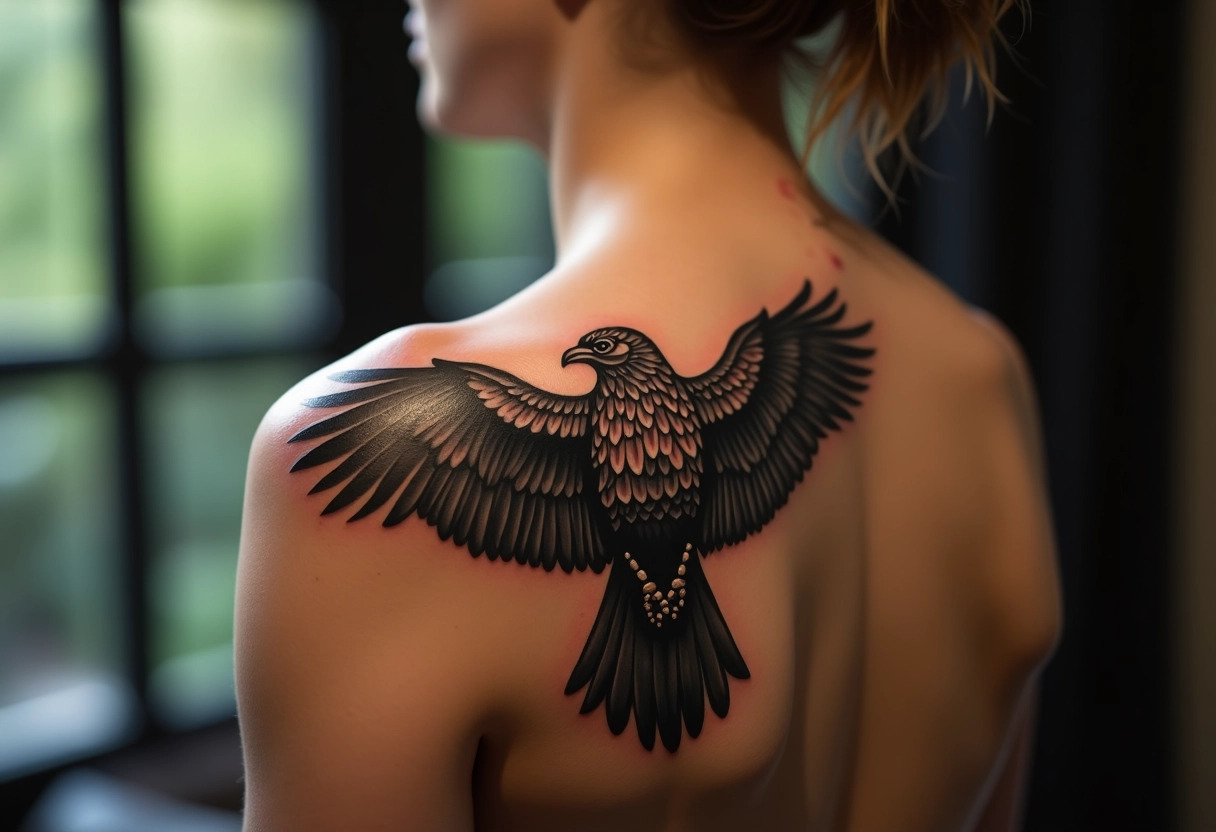 corbeau tatouage