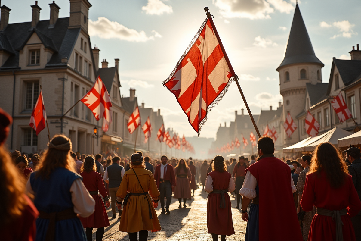 Le drapeau normand à travers les âges : évolution et signification