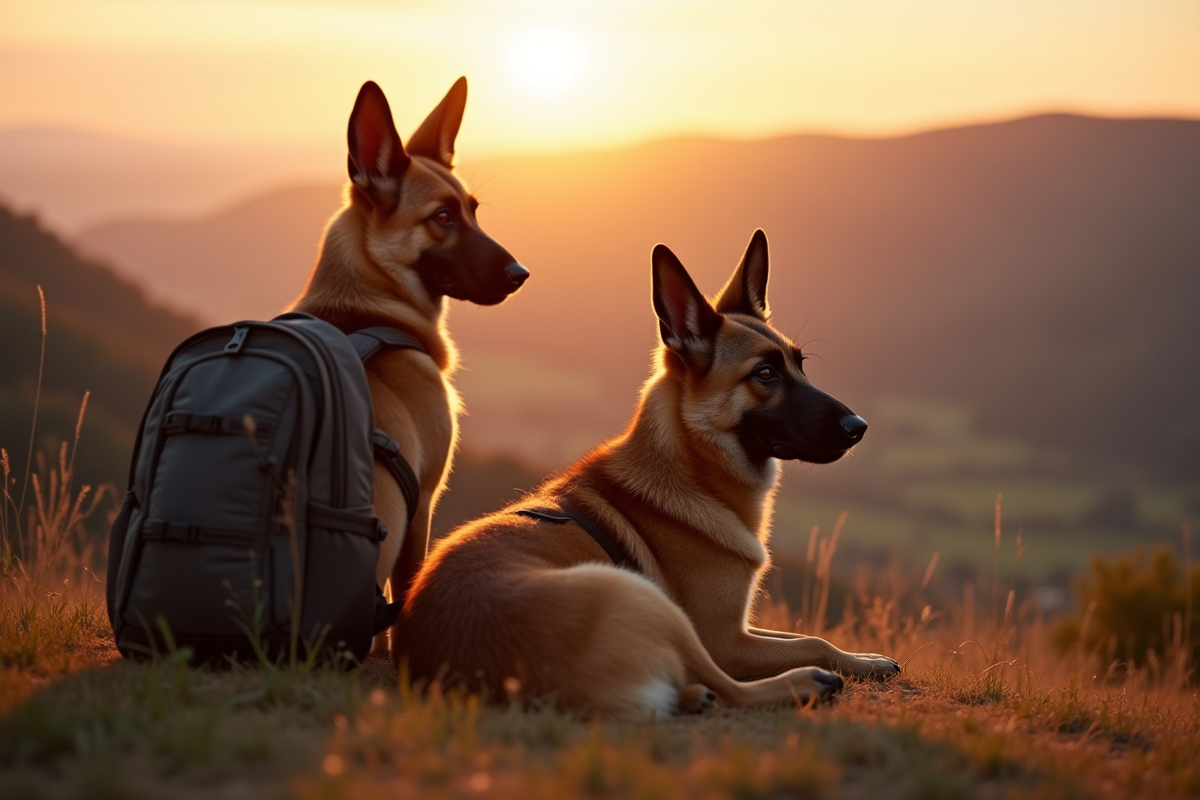 Chien Laekenois reposant près d
